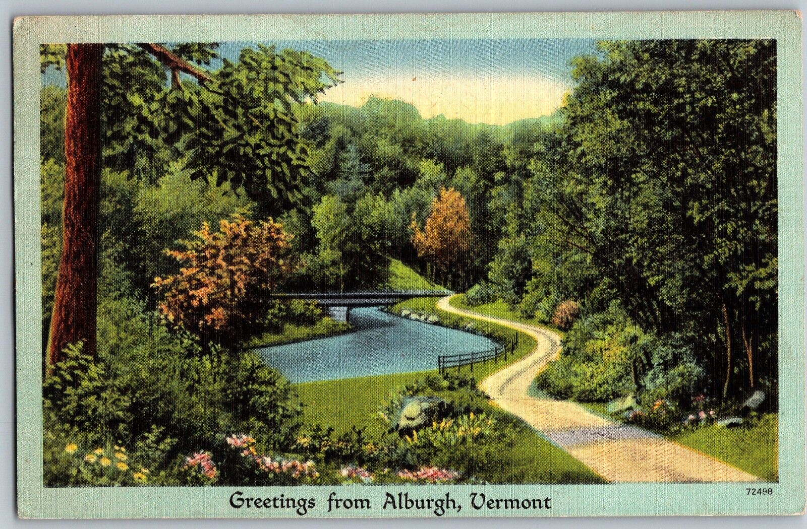 Vermont VT - Greetings from Alburgh - National Parks - Vintage Postcard - Posted