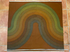 HUGE Vintage Verner Panton Mira-X Curve DECONOVA Rainbow MCM Fabric Textile Art picture