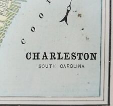 Vintage 1900 CHARLESTON SOUTH CAROLINA Map 11