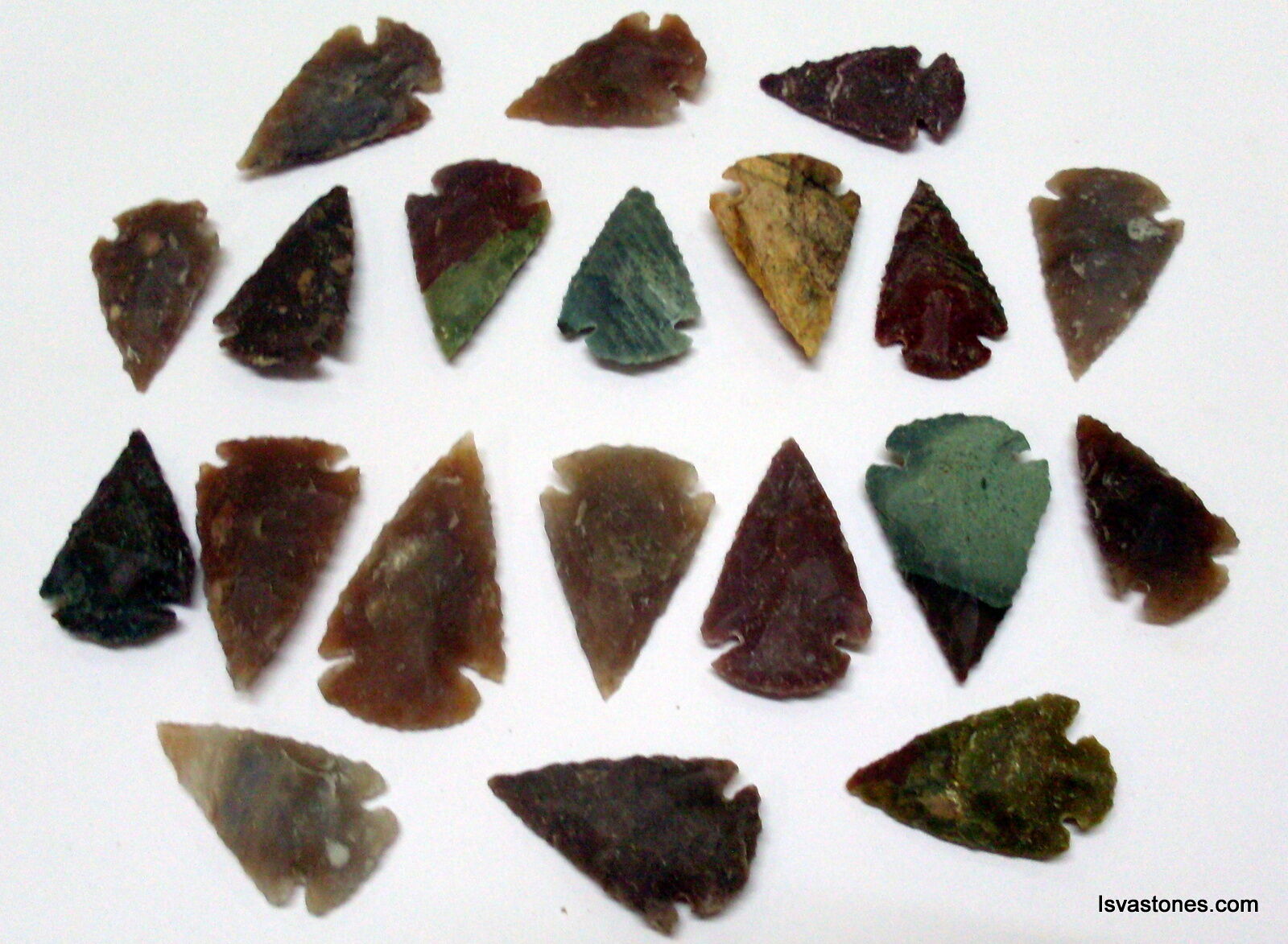 *** 35 pc lot flint arrowhead OH collection project spear points knife blade ***