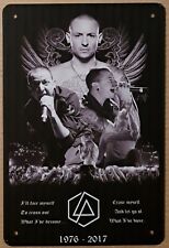 Chester Bennington metal hanging wall sign picture