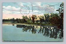 Scene on Winooski River Burlington Vermont VT 1910 DB Postcard P14 picture