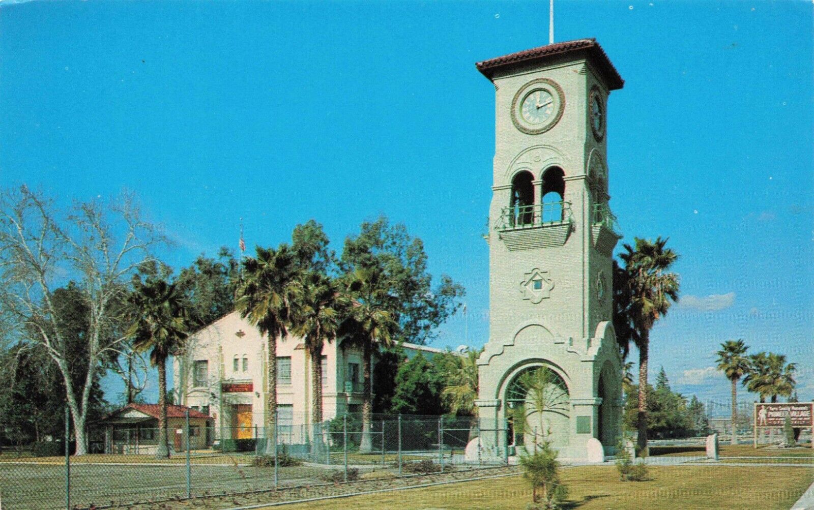 Beale Memorial Clock Tower, Bakersfield, CA Vintage PC