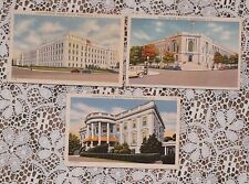 Vintage Linen Postcards Washington DC Senate Office Building White House Unused picture