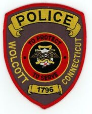 CONNECTICUT CT WOLCOTT POLICE NICE SHOULDER PATCH SHERIFF picture