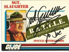 G.I. Joe Sgt. Slaughter Vintage Promo Insert 1986 Signed *JSA Certified* picture