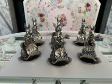 Reed and Barton 1824 Collection rabbit napkin rings (6 available) picture
