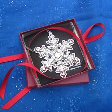NEW • Gorham 1982 SNOWFLAKE Sterling Silver Christmas Ornament w/ Gold Vermeil picture