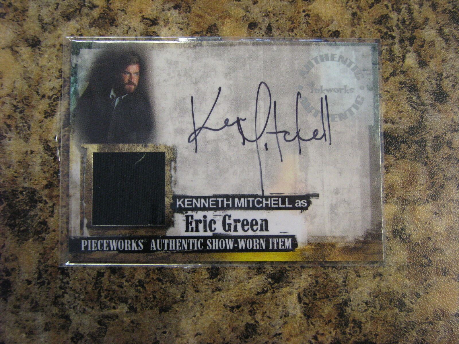 Jericho Pieceworks/Autograph Card Kenneth Mitchell as Eric Green PWA3