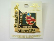 1996 Atlanta Olympics Athens Pin 100 Year Centennial Celebration Lapel Hat Vtg picture