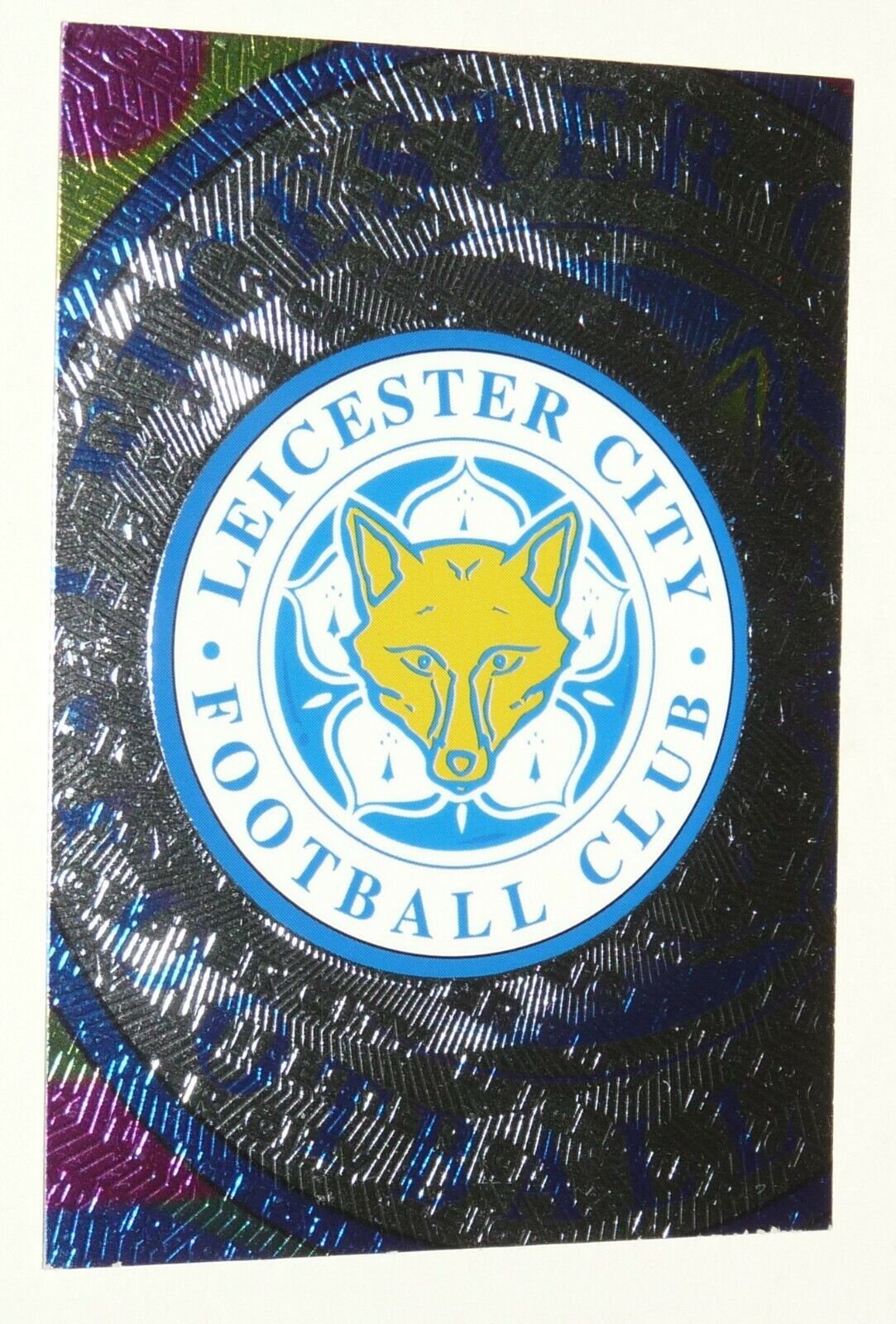 FOOTBALL PL GOLD MERLIN 1997-1998 #B12 BADGE LEICESTER CITY FOXES ENGLAND