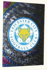 Merlin gold pl football 1997-1998 #b12 badge leicester city foxes england picture