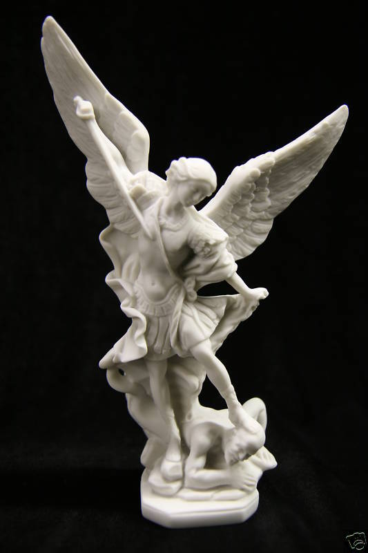 Saint St Michael Archangel Catholic Statue Sculpture Vittoria Made in Italy