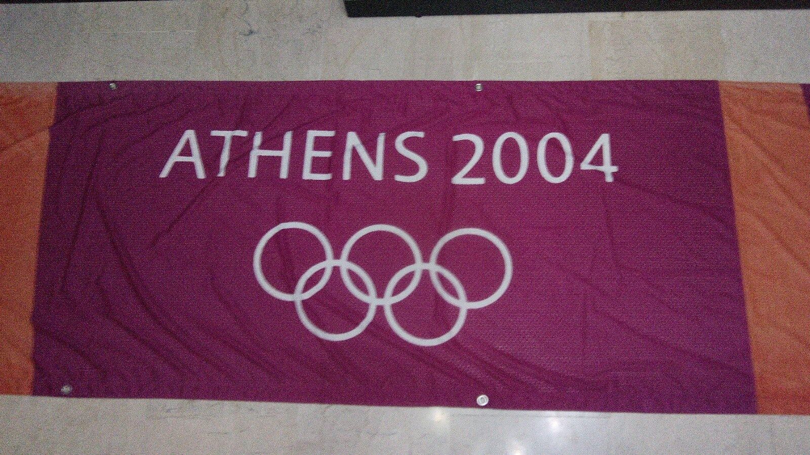 ATHENS 2004 VERY RARE FABRIC(not quite a banner or a flag but a very big fabric)