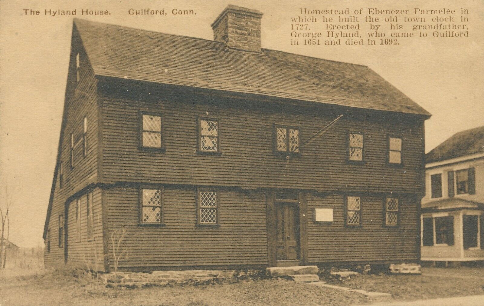 GUILFORD CT – The Hyland House Ebenezer Parmelee Homestead