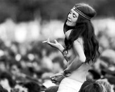 8x10 Print  Woodstock Iconic Hippie Event  Brunette In Motion 1969 #EFF picture