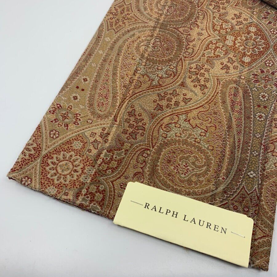 Ralph Lauren Cavendish Paisley S Parchment Fabric Sample/Remnant 27x25 Crafts