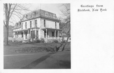 Richford NY Links House Real Photo Postcard 1944 Posted to De Ruyter New York picture