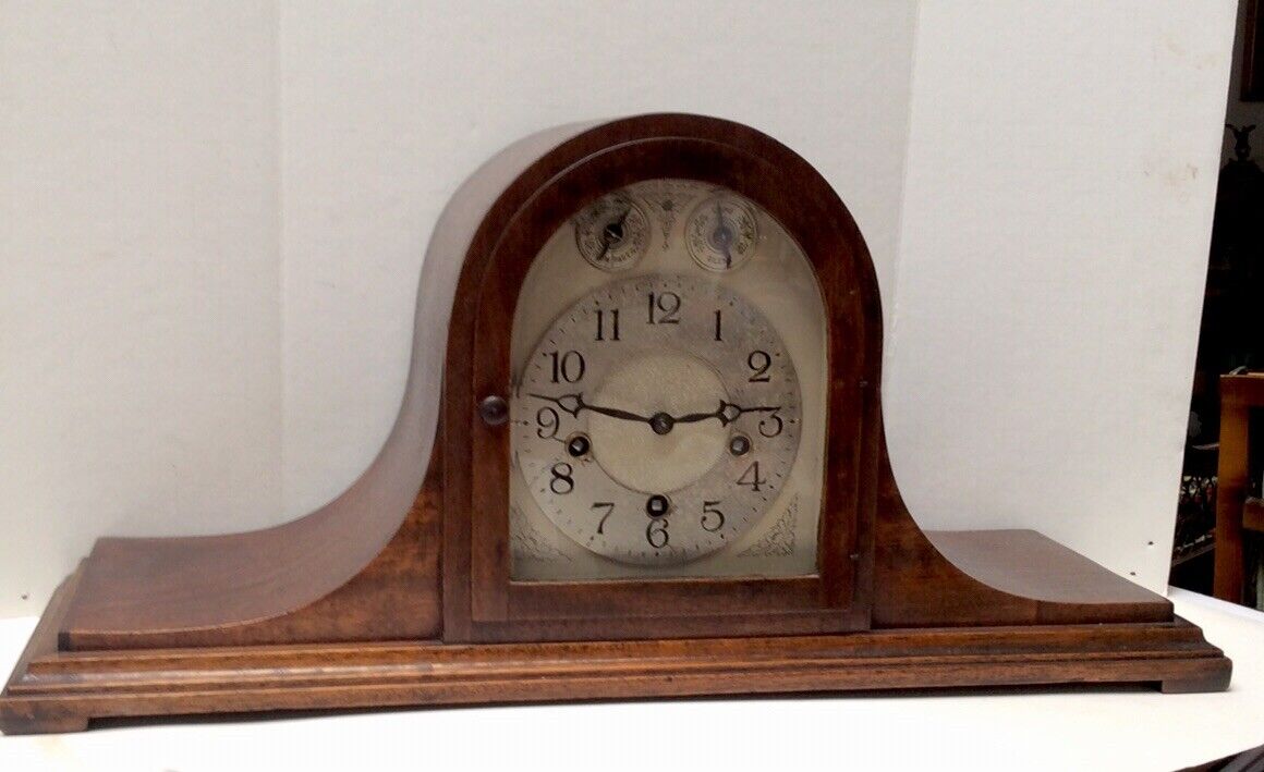 antique waterbury Westminster Chime Tambour clock Working