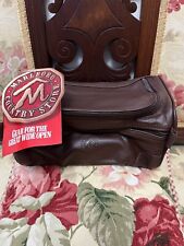 Marlboro Country Store Vintage 1994 Brown Leather Toiletry Bag NWT Deadstock picture