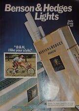 1980 Benson & Hedges Cigarette Ad Tandem Bike Bicycle picture