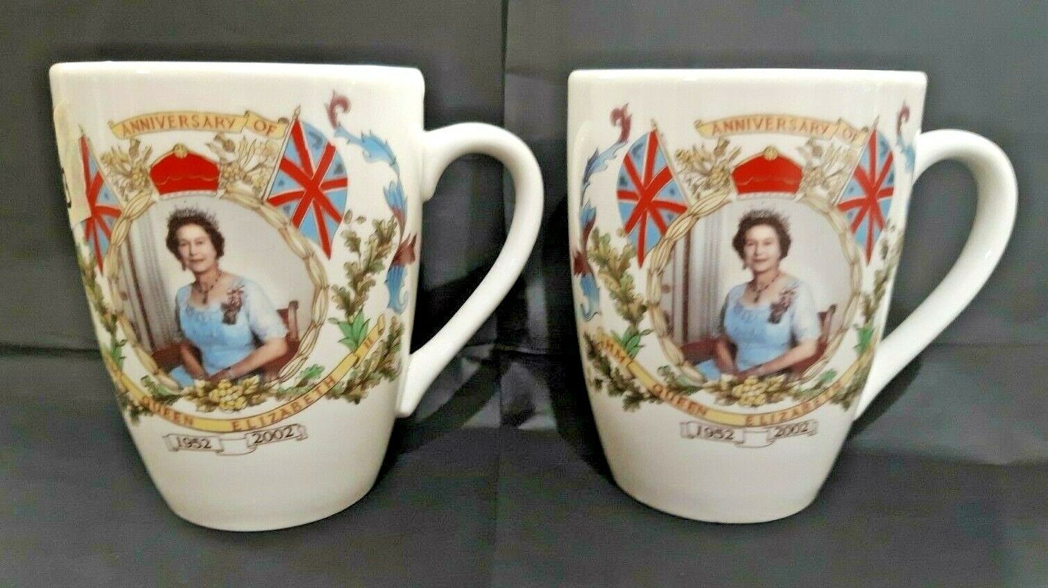  1952-2002 Anniversary of HM Queen Elizabeth Porcelain Coffee Cup