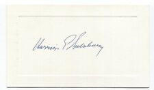 Harrison Salisbury Signed Card Autographed Signature Journalist New York Times picture