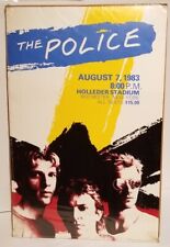 SEALED VINTAGE 1983 THE POLICE CONCERT POSTER ROCHESTER NEW YORK HOLLENDER STADM picture
