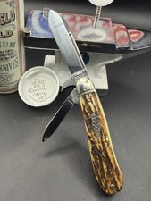 2011 GEC Northfield 562211BEJ Dogleg Jack Burnt Stag Knife #20/25 RARE picture