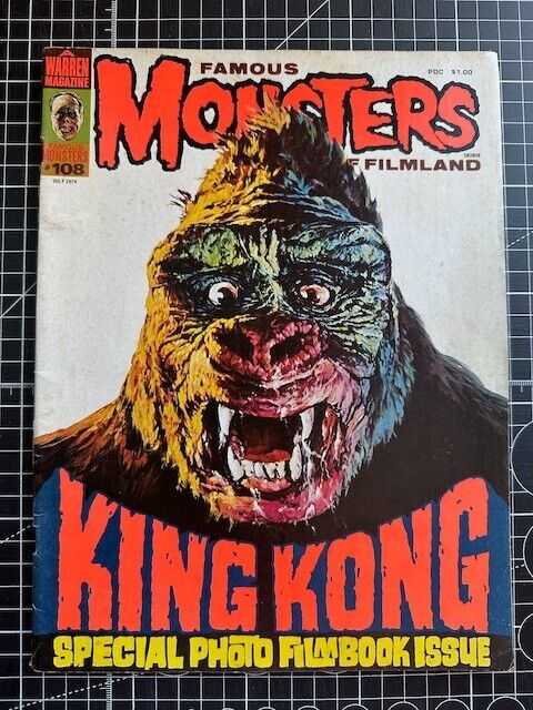 WArren Famous Monsters Of Filmland #108 Special King Kong Issue JUL 1974