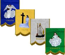 Masonic Amaranth station banners Set of 4 stations each 18