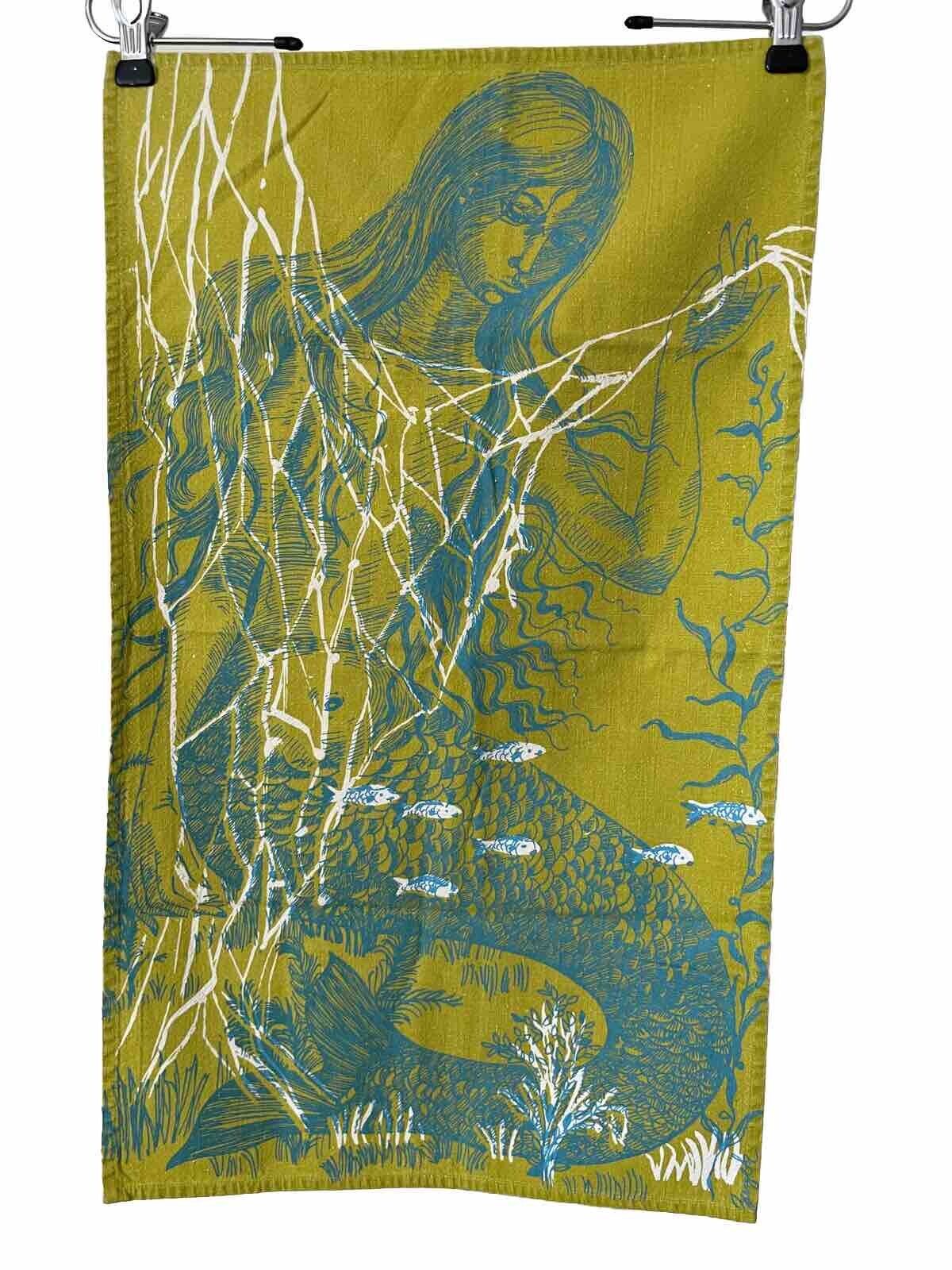 Suzie Zuzek Key West Hand Print Fabrics MERMAID Tea TOWEL Lilly Pulitzer