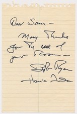 Robert Ryan Henry Fonda Signed Inscribed Thanks To Sam Levene Broadway Film Star picture