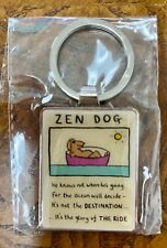 Edward Monkton Zen Dog Keychain picture