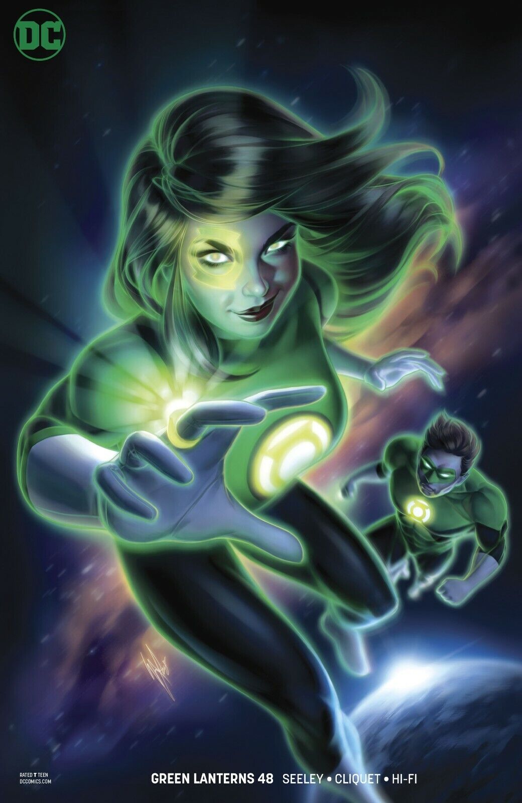 Green Lantern #48 Warren Louw Cover B Jessica Cruz DC 2018 - NM or Better