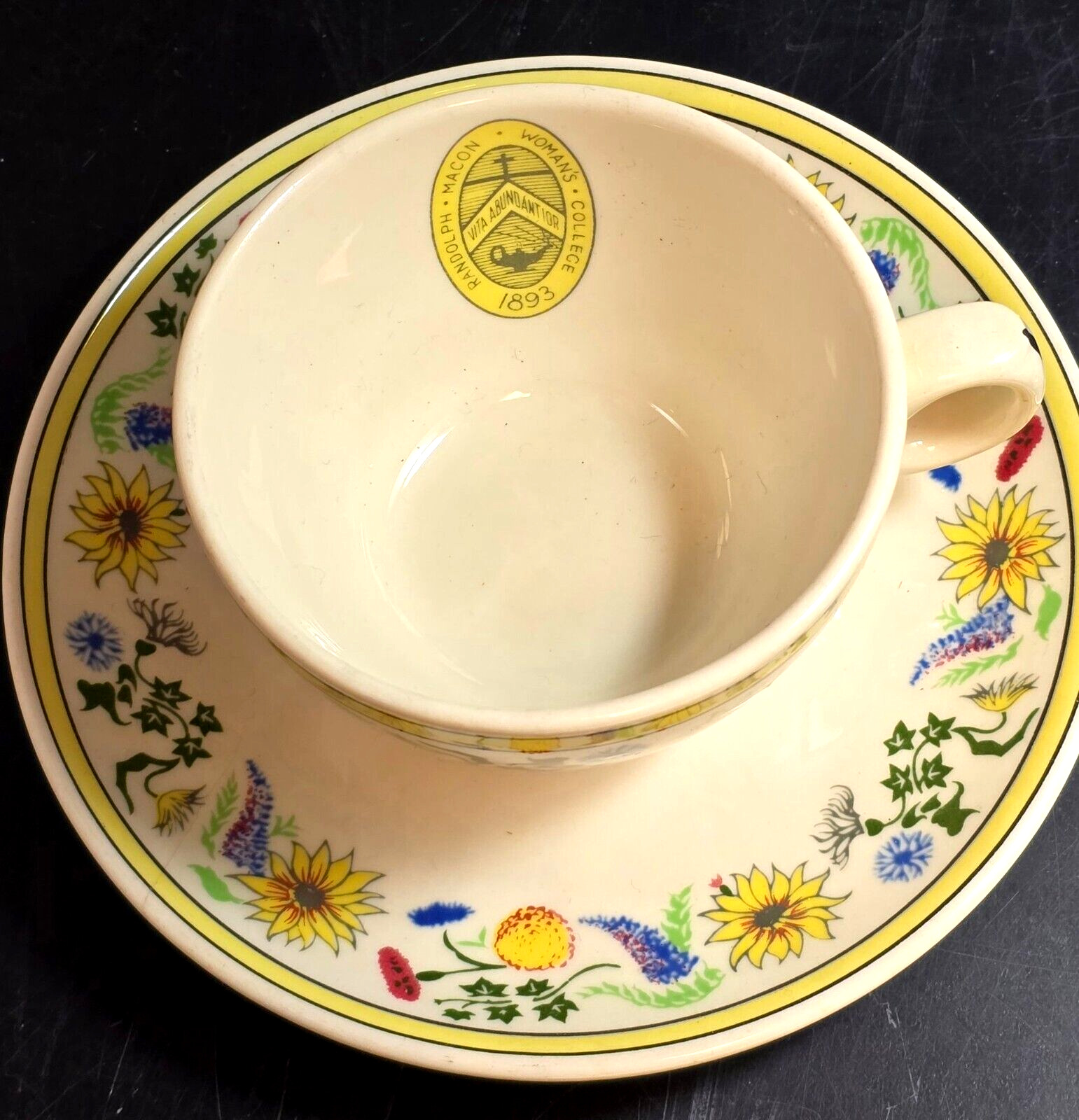 Vintage RANDOLPH MACON WOMEN'S COLLEGE Catherine MOOMAW Mayer China Cup & Saucer