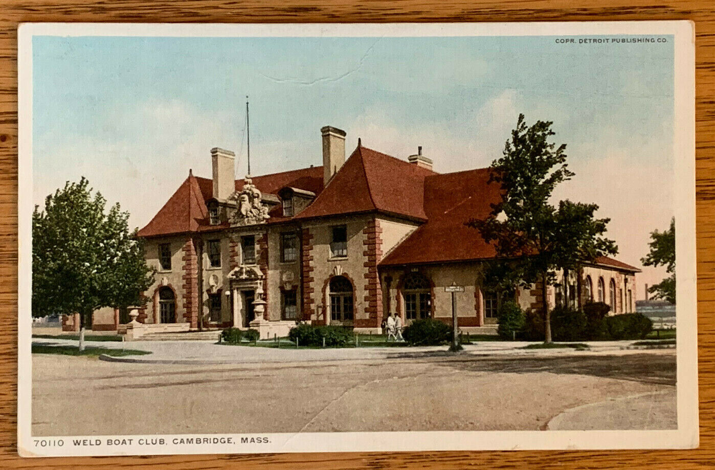 Massachusetts, MA, Cambridge, Weld Boat Club, Detroit Publ., ca 1910 Postcard