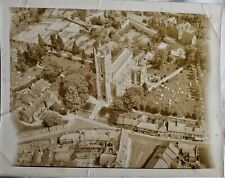 Vintage 1890's Aireal Photo of St. Marys of Andover Cathedral Church in England  picture