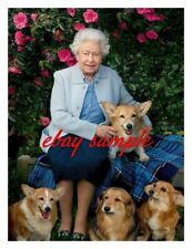 QUEEN ELIZABETH II PHOTO - With her 2 Corgis and her 2 Dachshund/Corgi mixes picture