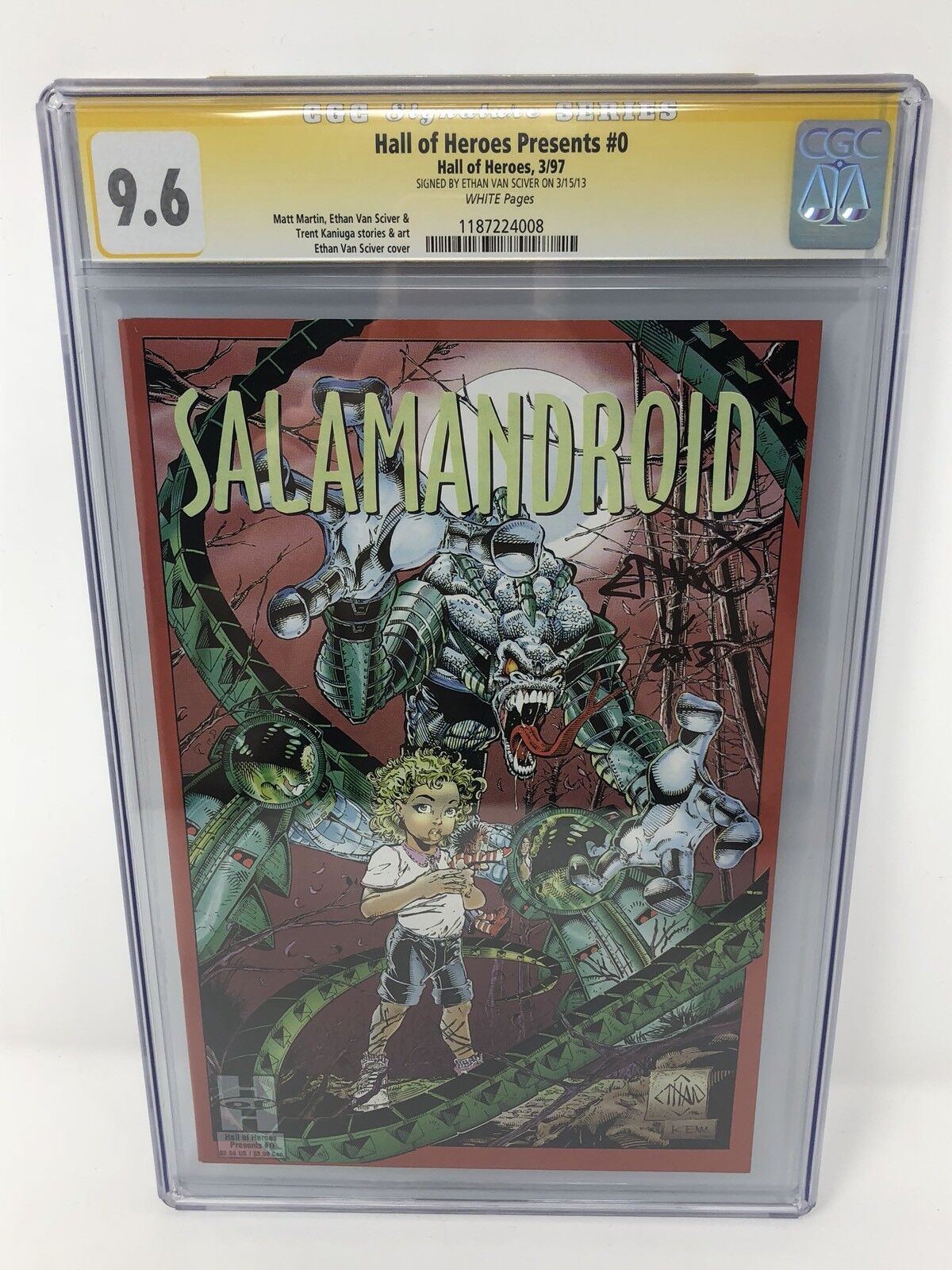 Hall Of Heroes Presents #0 Salamandroid Ethan Van Sciver CyberFrog CGC SS 9.6