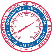 International Union of Operating Engineers UNION Labor STICKER Decal 4