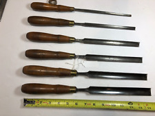 D. R. BARTON ROCHESTER NY 1832~Long set of paring gouges~ GREAT SET~ picture