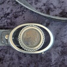 Morgan Silver Dollar 1889 Coin Western Belt Stainless Steel Buckle picture