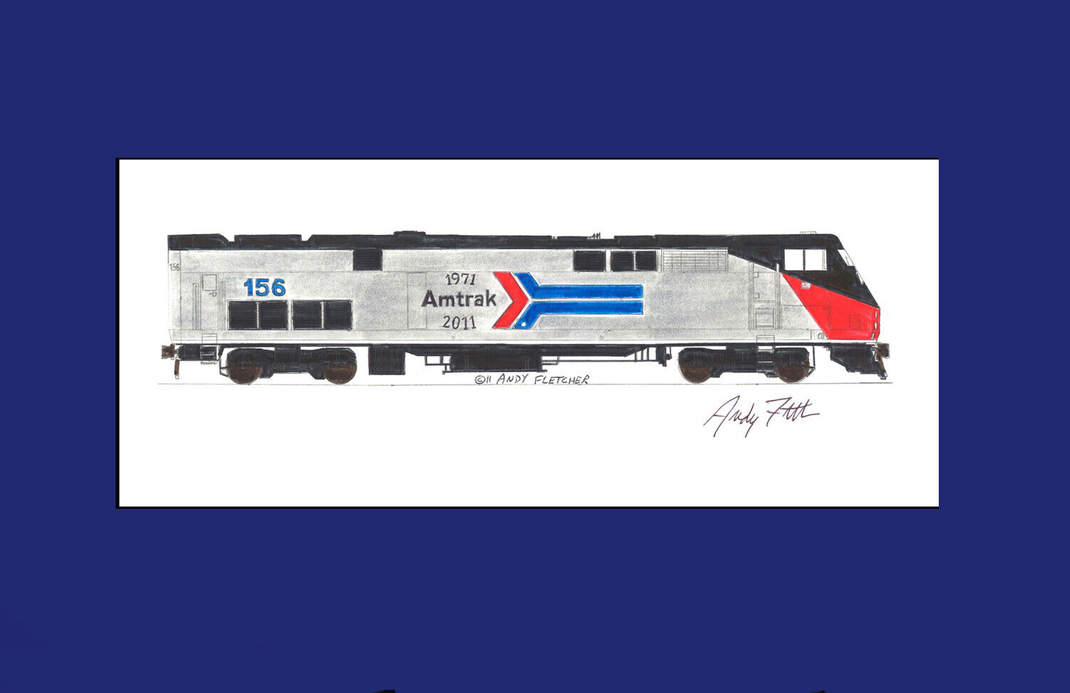 Amtrak P42DC 40th Anniversay #156 11\