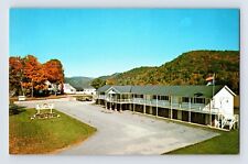 Postcard Vermont Newfane VT River Bend Inn Motel Route 30 1970s Unposted Chrome picture