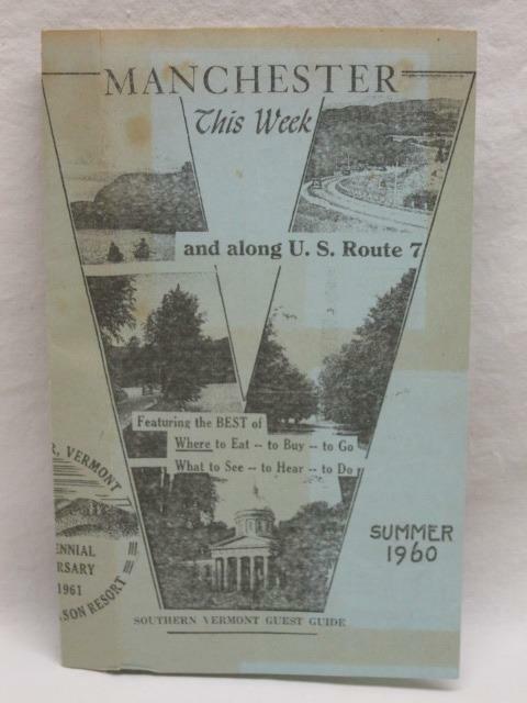 1960 Manchester Vermont This Week Tourist Guide Book Vtg Old Booklet Ads Skiing
