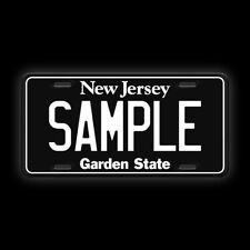 Black Custom New Jersey Vanity License Plate picture