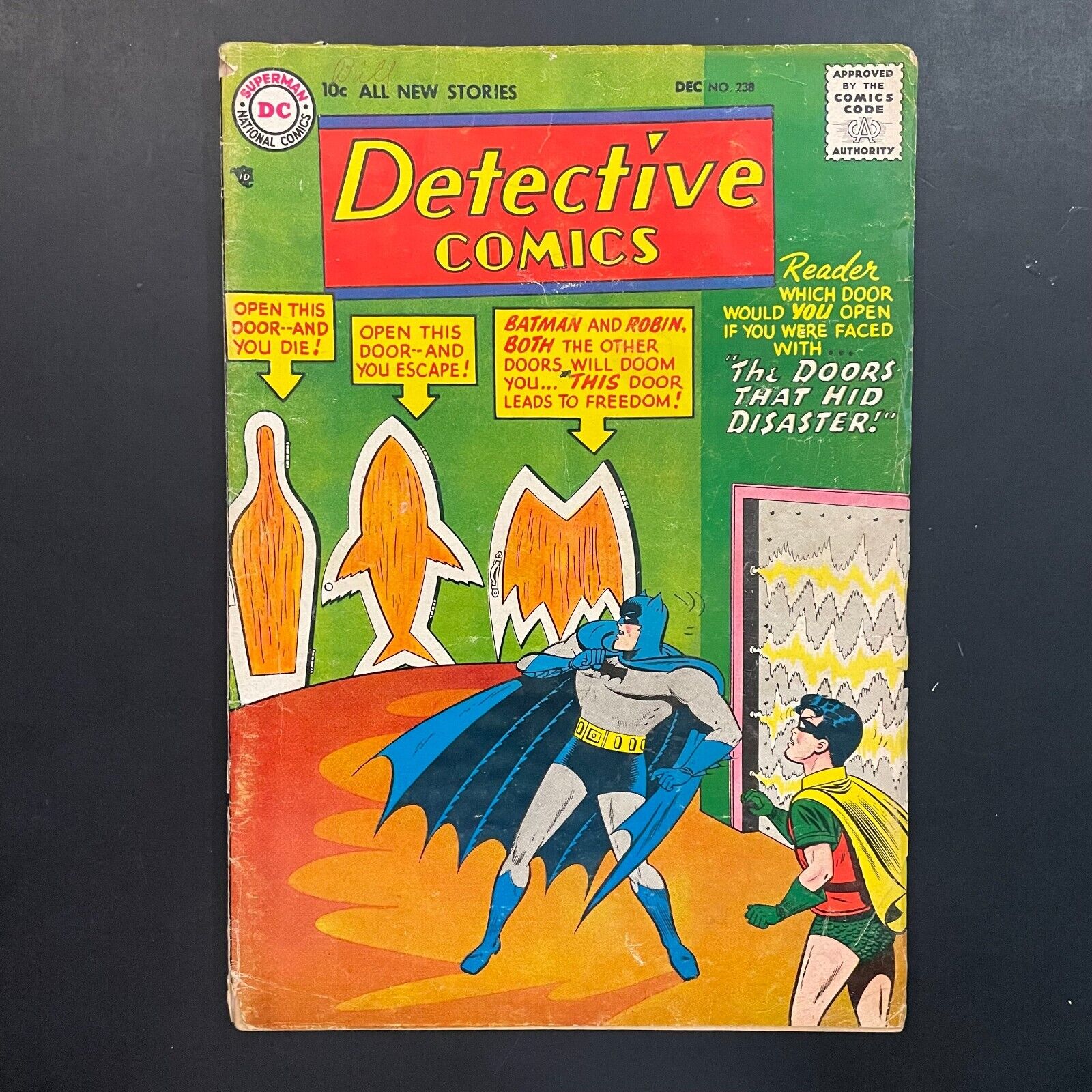 Detective Comics 238 Silver Age DC 1956 Batman Robin Sheldon Moldoff cover comic