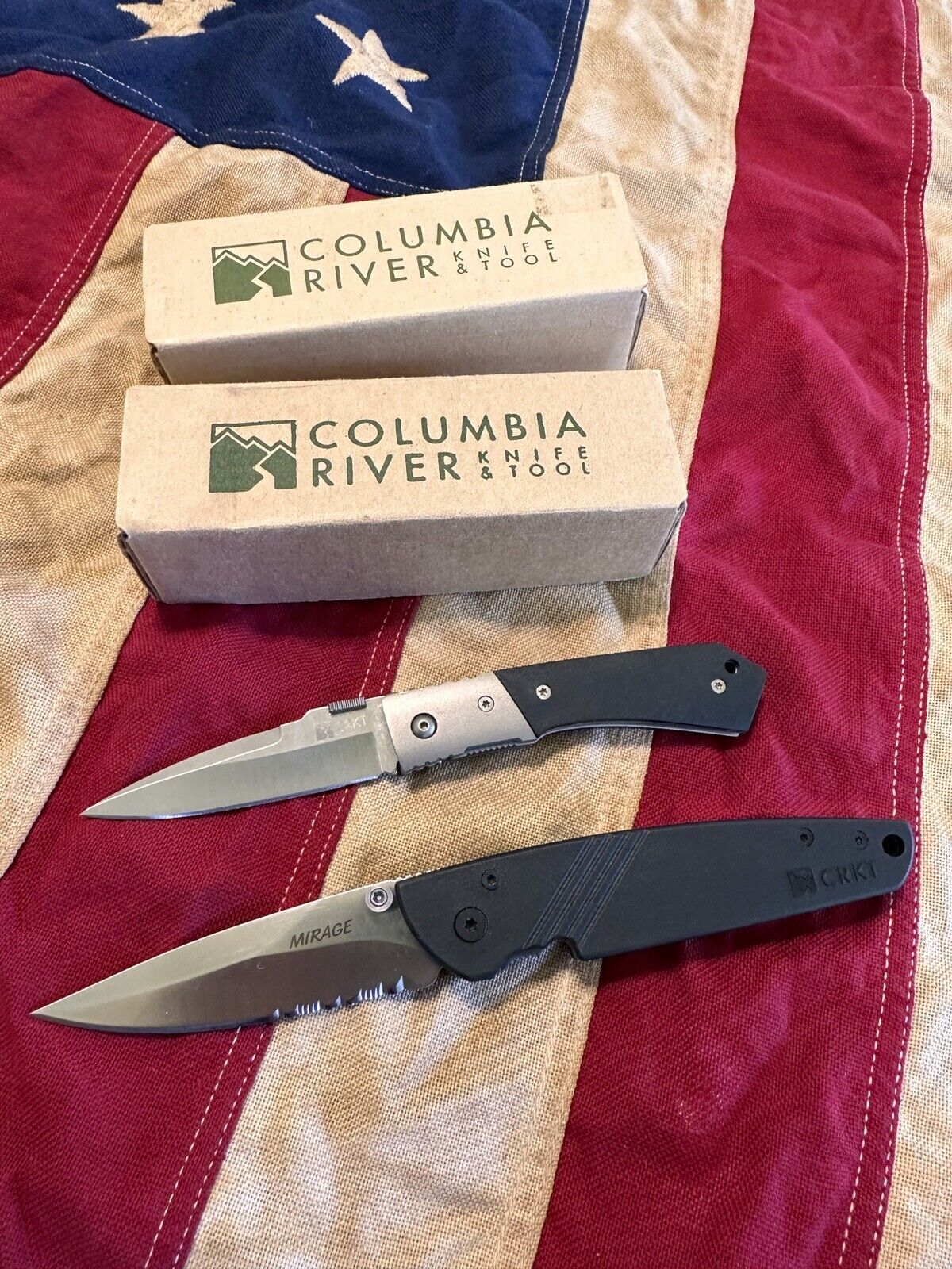 CRKT Columbia River Knife Tool Mirage 6712 And Tighe Tac 8102 Set 