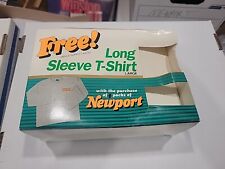 Newport Cigarettes Newport Pleasure Large Gray/ Orange Long SleeveT Shirt N.I.B. picture